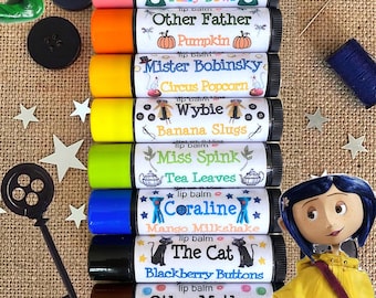 Coraline Inspired Lipsessed Lip Balm Set (8 Included) Limited Edition