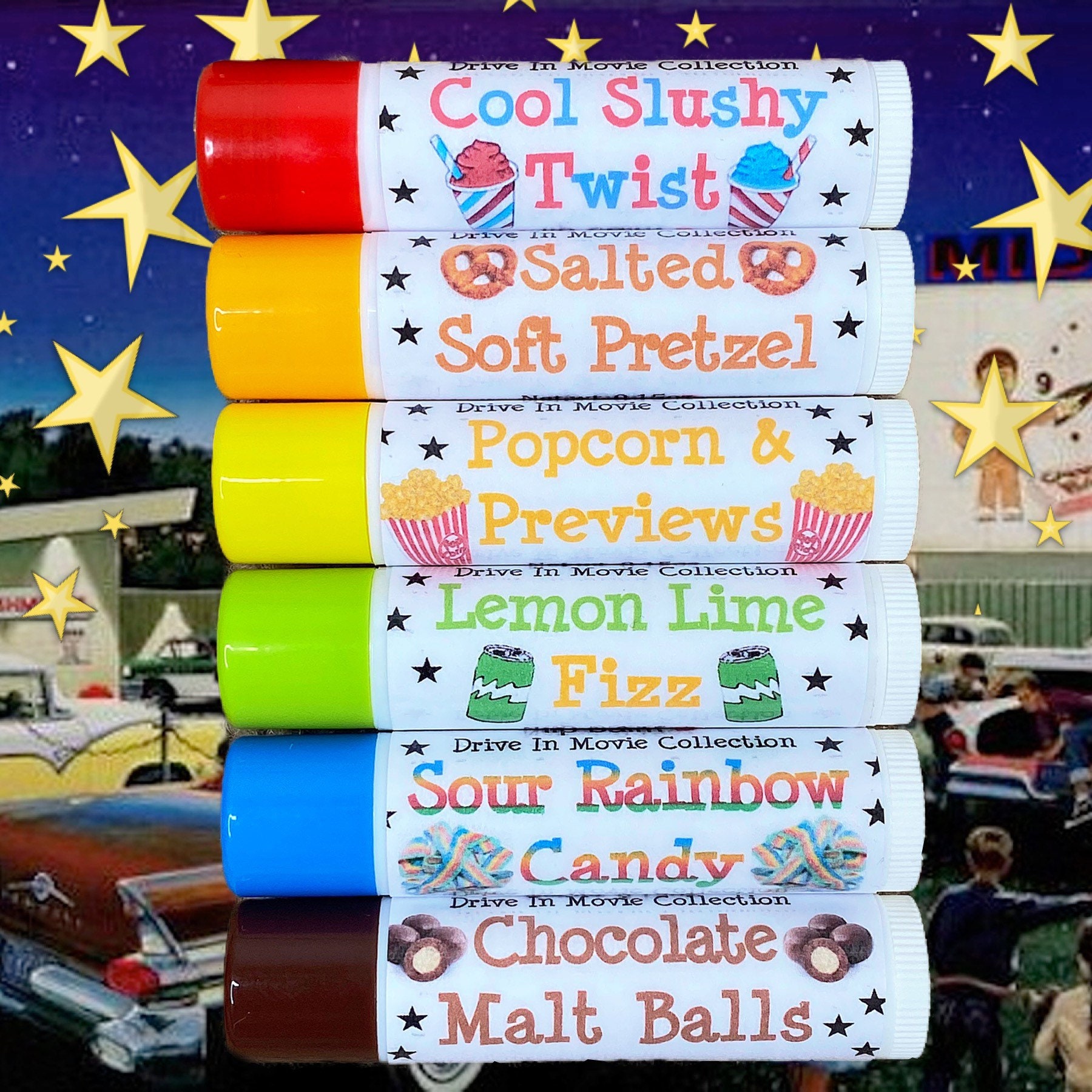 Drive In Movie Lipsessed Lip Balm Set of 6!