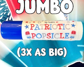 JUMBO Patriotic Popsicle Inspired Lipsessed Lip Balm (Limited Edition)