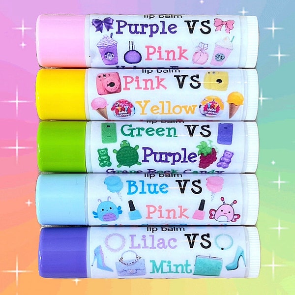 PurpleStars02 Color VS Color Shopping Challenge Lipsessed Lip Balm Set (5 Included)