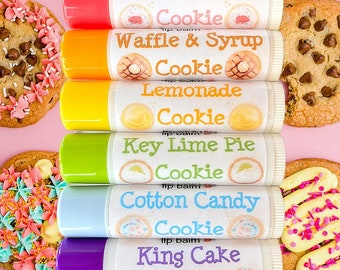 Crumbl Cookie Inspired Collection Lipsessed Lip Balm Set (6 Included)