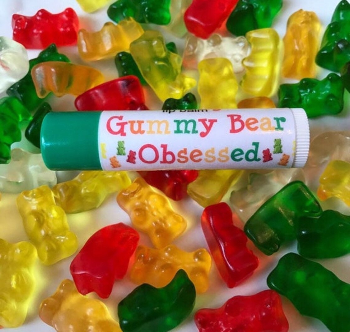 Custom made Gummi Bear Lip Gloss Keychain