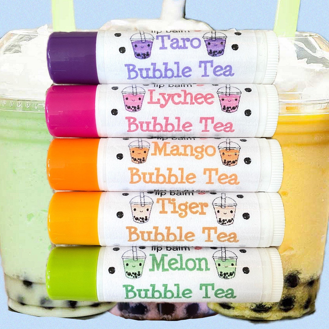 Bubble Tea Lipsessed Lip Balm Set 5 Included Etsy UK