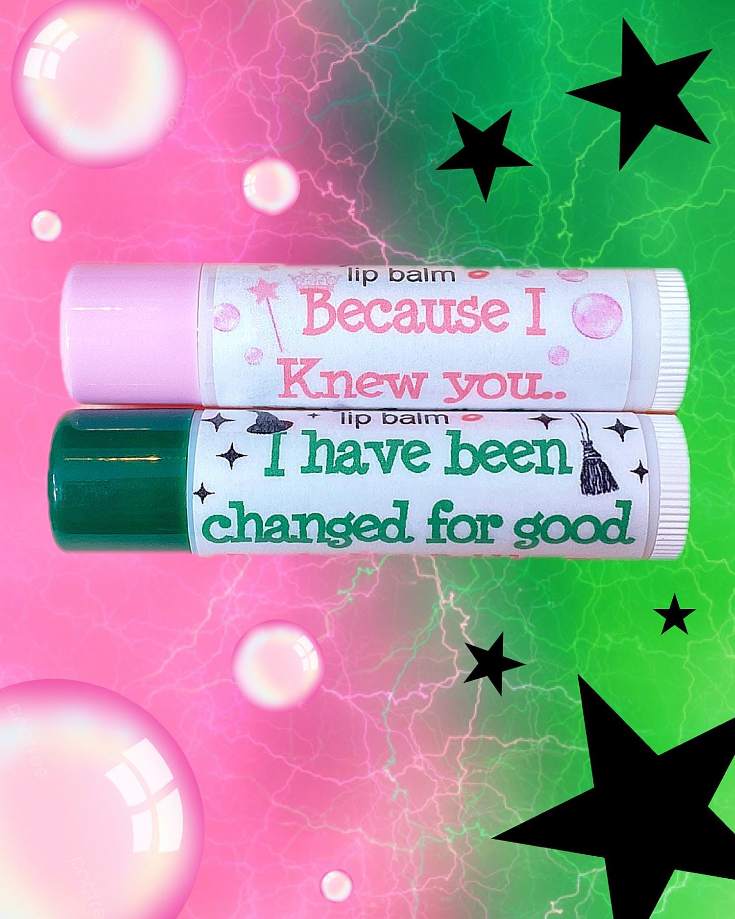 Wicked “for Good” Inspired Lipsessed Lip Balm Together Duo Set - Etsy