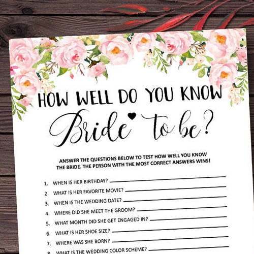 Advice for the Bride Printable Cards Bridal Shower Games - Etsy