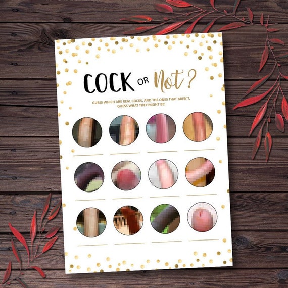 Cock Games - Cock or Not Bachelorette Party Games Rude Hen Party Game Willy Game Crude  Party Game Porn Cock Dirty Bachelorette Party Idea Hen Night mxv58