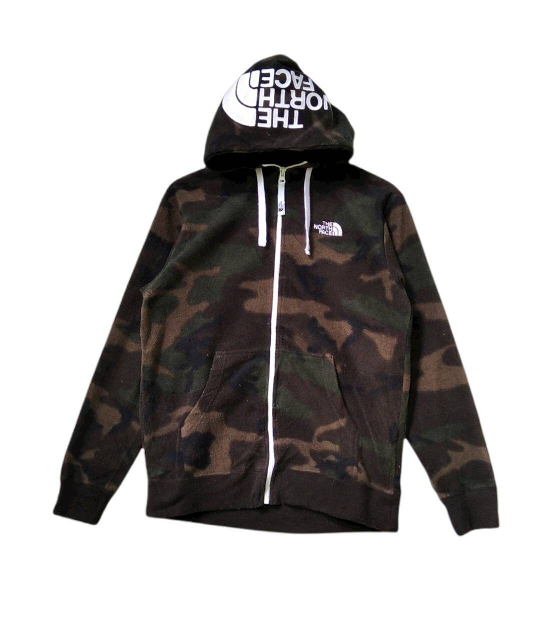 north face camo fleece hoodie