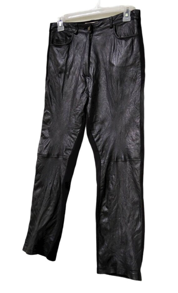 SALE!!Absolu Black Leather Pants / Medium - image 2