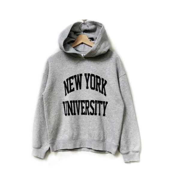 New York University Spell Out Logo Pullover Hoodie