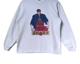 COLLECTOR ITEM•[Limited]True Vintage Movie Slam Dunk Hanamichi Sakuragi Pullover Sweatshirt