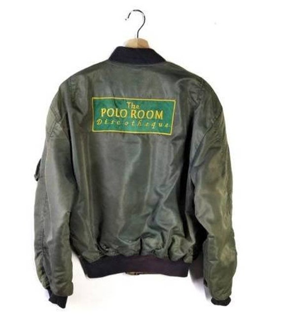 True Vintage-SEMS USA Bomber Jacket With Polo Tea… - image 2