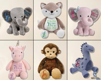 Download Birth Stat Plush Etsy