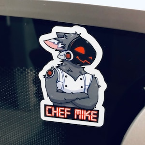 Chef Mike protogen furry sticker