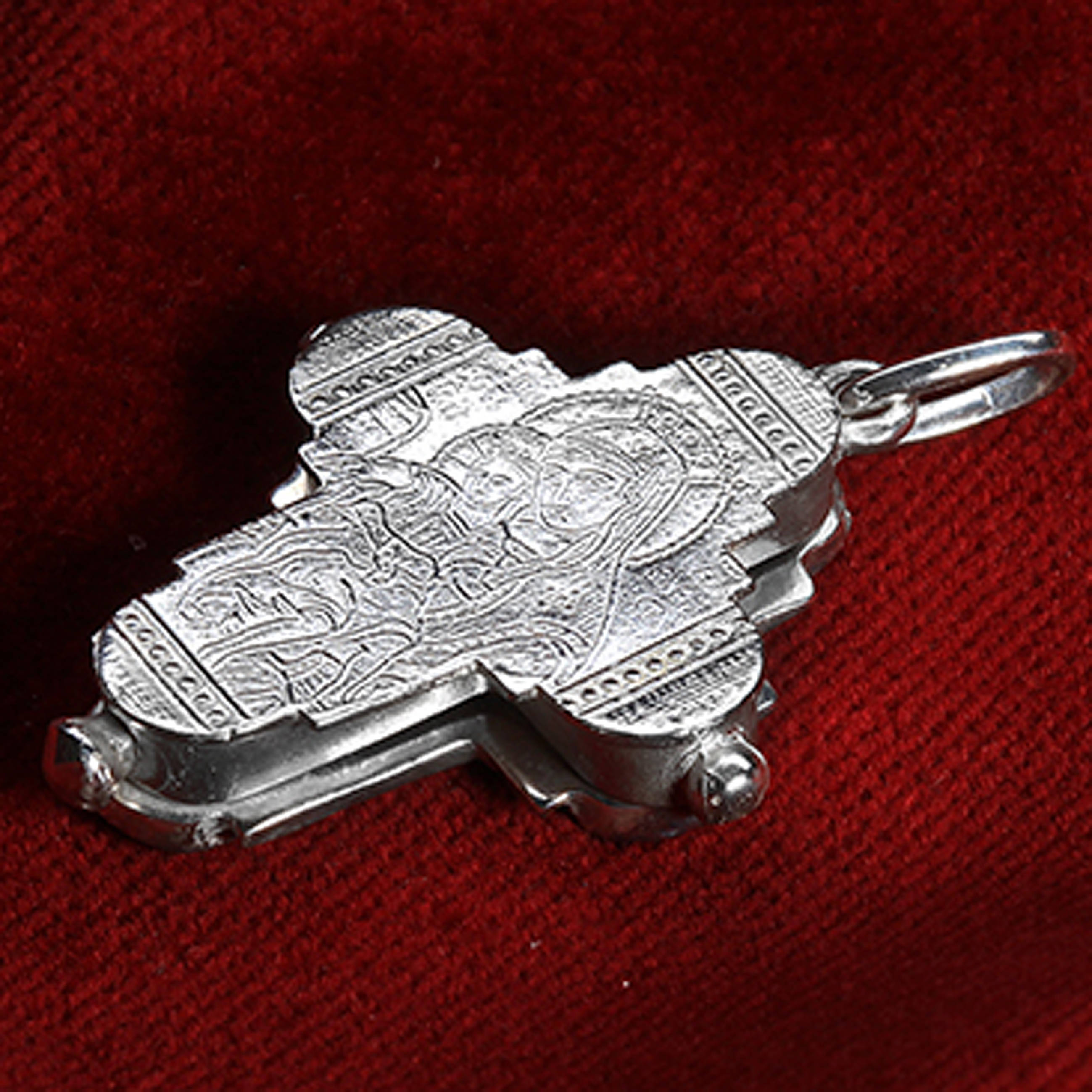 Collar Con Crucfjo Ortodoxo De Plata De Ley Oxdada - Colgante Relgoso - Etsy Méxco