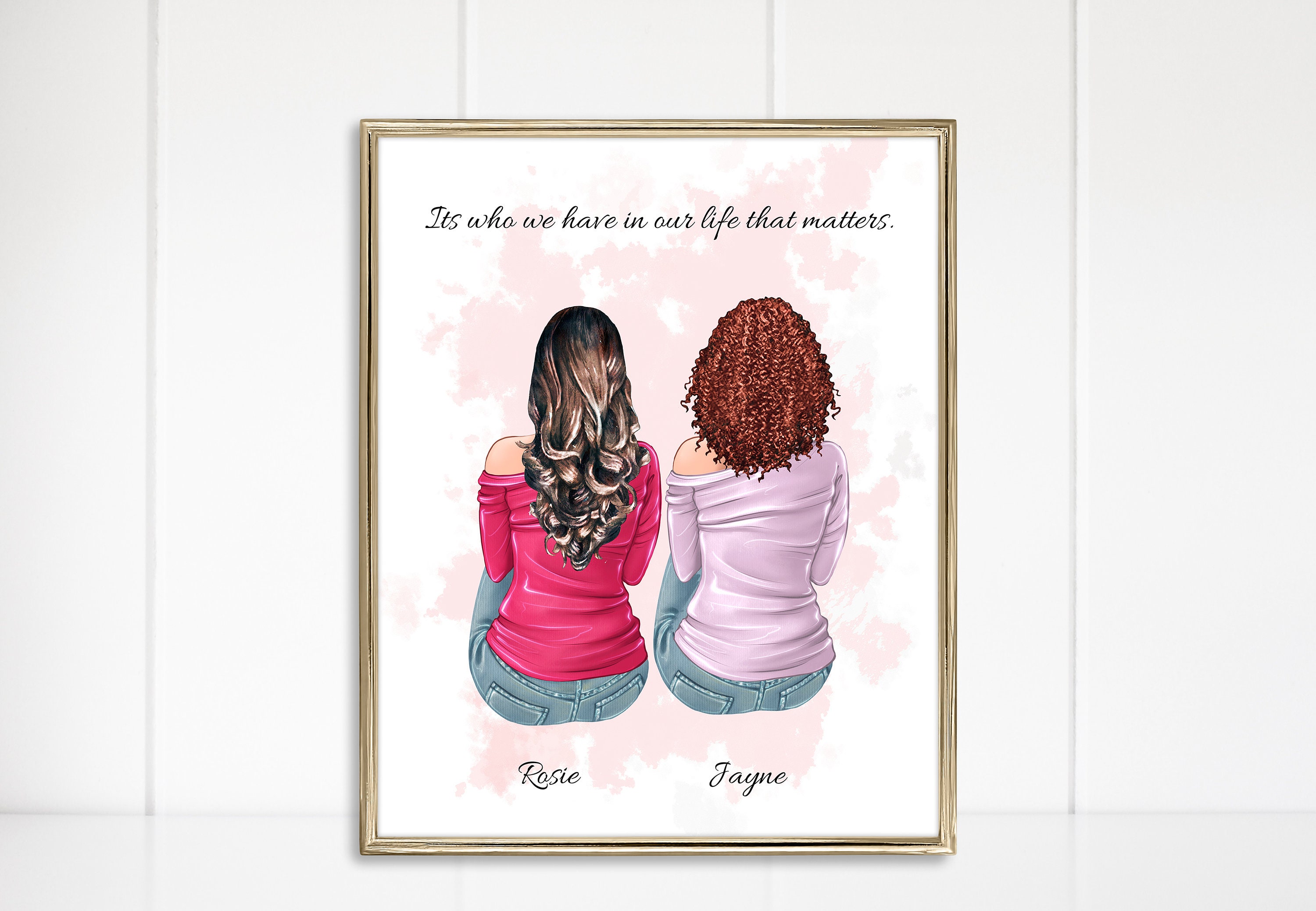 Personalized Sister Print Custom Print Sister Birthday Gift Etsy