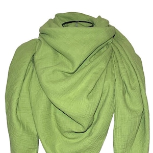 Muslin cloth children / women XXL, UNI apple green