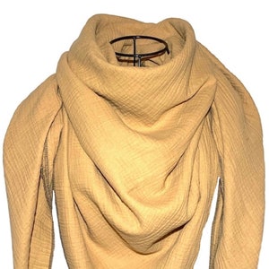 Muslin cloth children / women XXL, UNI caramel