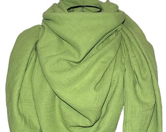 Muslin cloth children / women XXL, UNI apple green