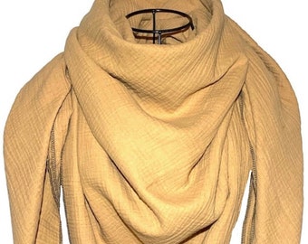 Muslin cloth children / women XXL, UNI caramel