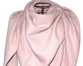 Muslin cloth children / women XXL, UNI dusty rose