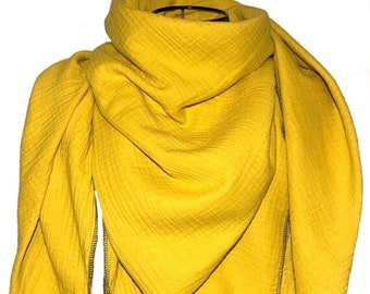 Muslin cloth children / women XXL, UNI curry