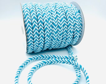 Cotton cord HERRINGBONE, width 10 mm, 5 colors to choose from