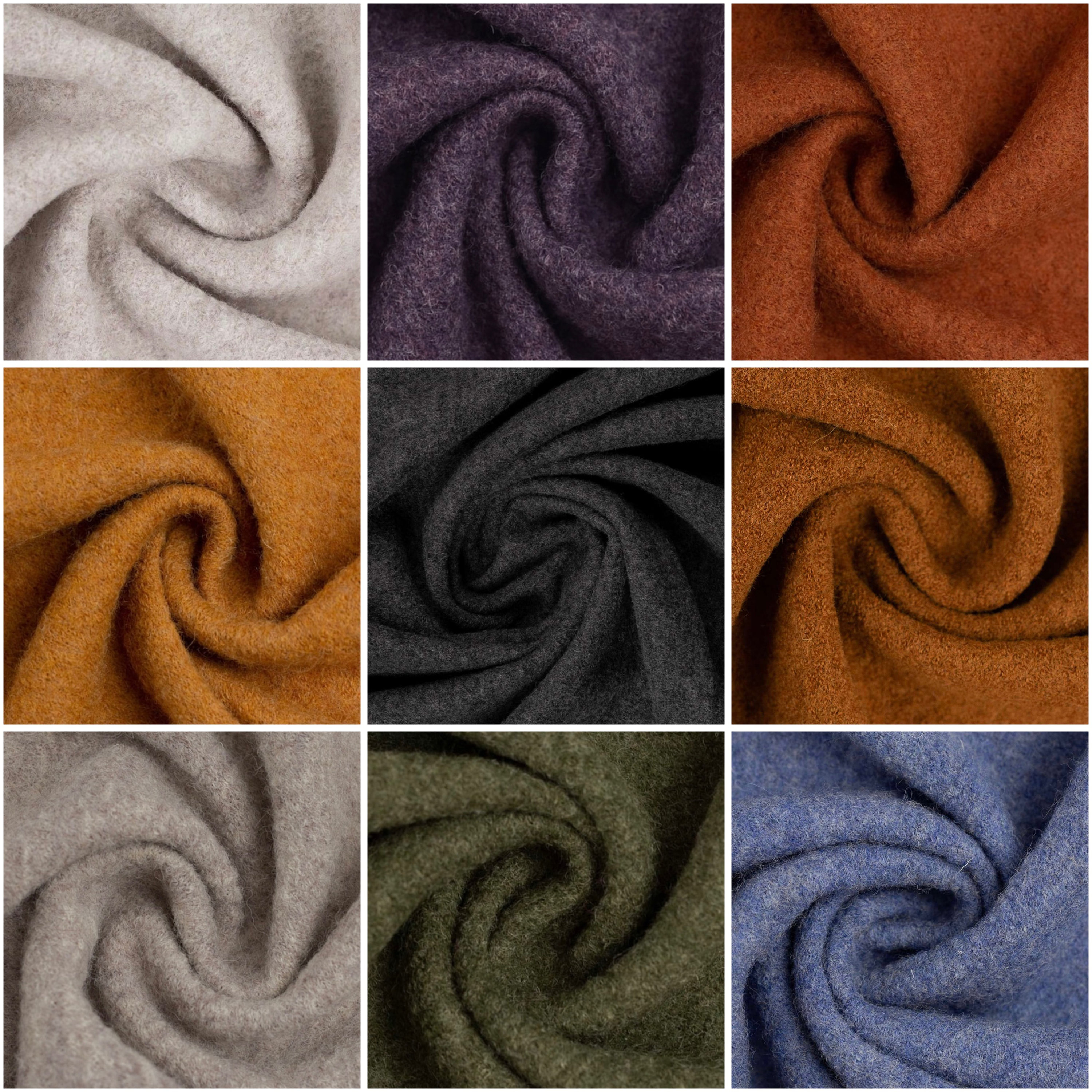 Walk, boiled wool, boiled loden, boiled wool, new wool, Naomi melange, SWAFING, boiled wool, various colors