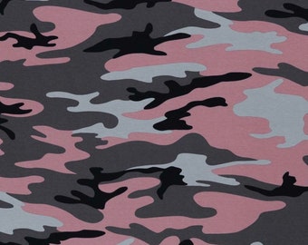 CAMOUFLAGE jersey, pink - gray - black