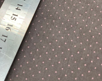 Jersey DARK BROWN with small pink dots