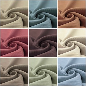 Waffle knit jersey / waffle jersey / waffle fabric, 100% cotton, various colors