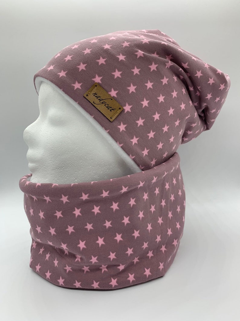 KU 54-57 cm ROSA STERNE Beanie with matching loop winter set