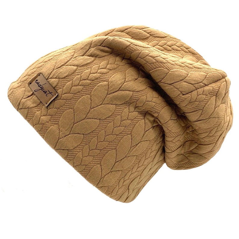 ZOPF & STYLE camel, beanie with matching loop or beanie individually, winter set, transition set, hat set image 2