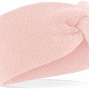 twisted headband / Twist Knit Headband, 5 different colors pastell pink