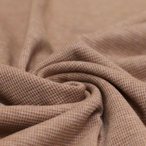 NEW Waffle knit jersey melange / waffle jersey / waffle fabric, 100% cotton, various colors with a melange look altrosa melange