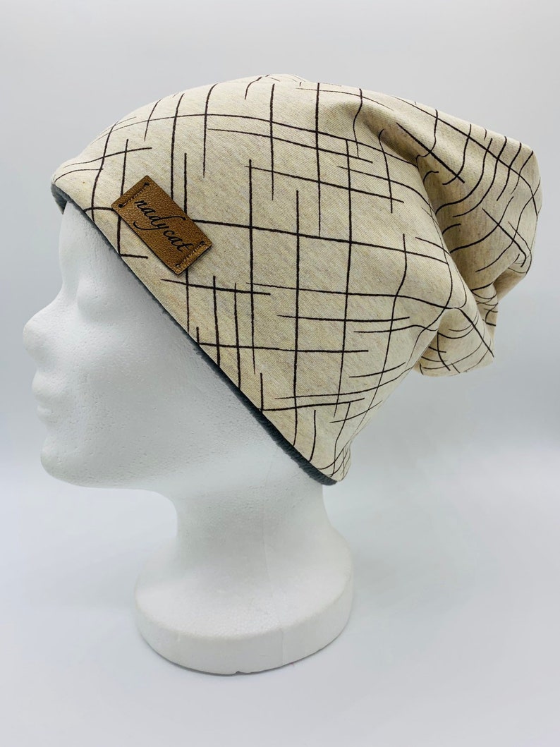 CROSS THE LINES sand beanie cap transition cap winter cap spring cap