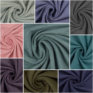 14.90 euros/meter VANESSA-melange JERSEY cotton, different colours