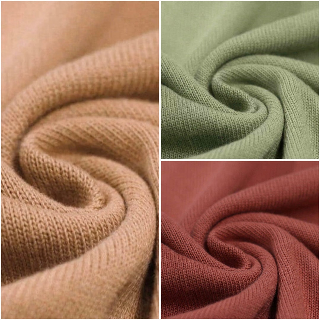 BABY KNIT FABRIC Cotton, Various Colors Etsy