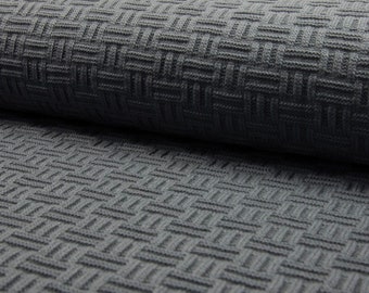 Jersey ISLAND anthracite, very stretchy & elastic