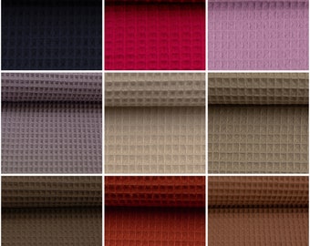 NEW waffle piqué NELSON from SWAFING, 100% cotton, 34 different colors