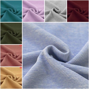 OTTOMAN RIB JERSEY, rib jersey, sold by the meter, various colors