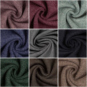 Feltro di lana, lana cotta, loden cotto, lana cotta, lana vergine, Naomi melange, SWAFING, lana cotta, 50 cm, vari colori