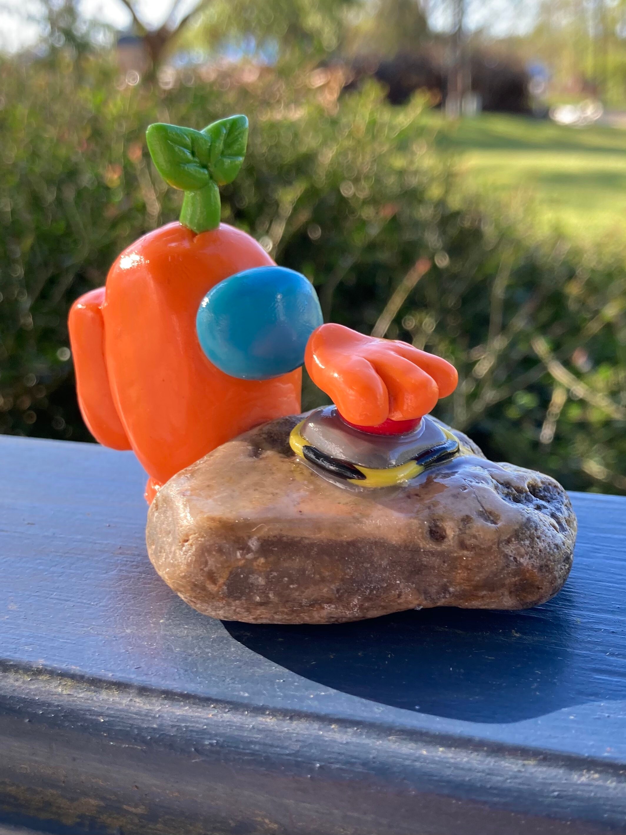 Among Us Figure Polymer Clay Pebble Pet Etsy