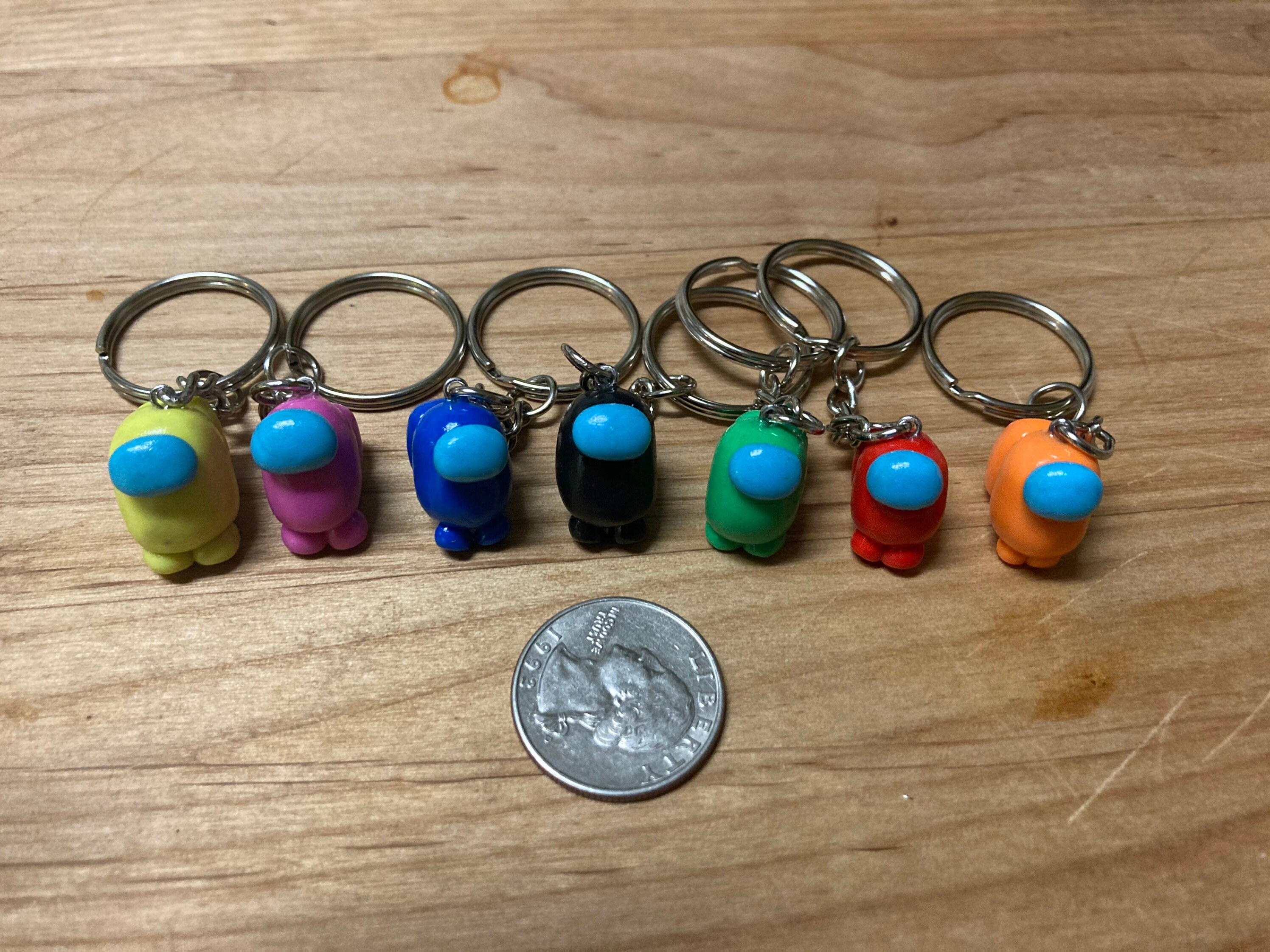 Mini Entre nosotros llaveros de arcilla de polímero Etsy