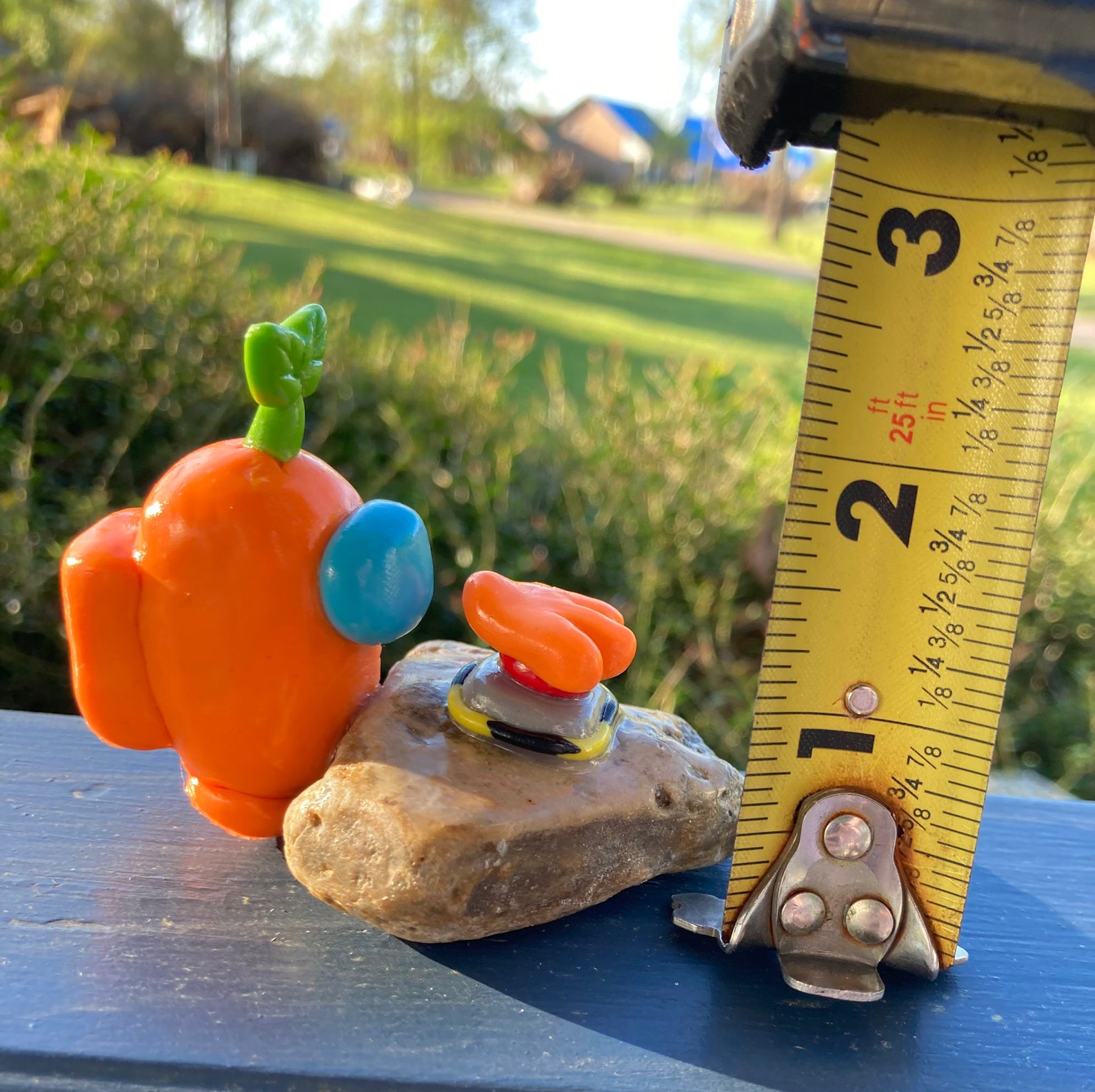 Among Us Figure Polymer Clay Pebble Pet Etsy