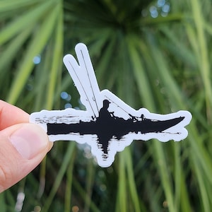 Kayak Fishing Sticker | Kayaking Sticker | Kayaking Gifts | Kayak Fisherman | Kayak Angler | Fishing Sticker | Yeti Decal | Tumbler Decal