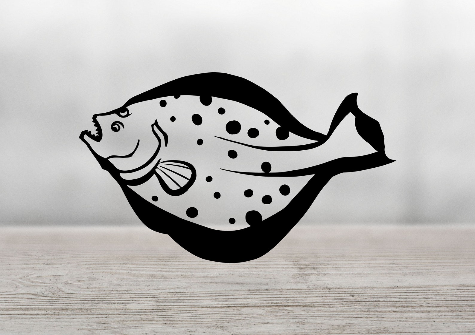 Fluke Decal Flounder Decal Fish Decal Fishing Decal Etsy