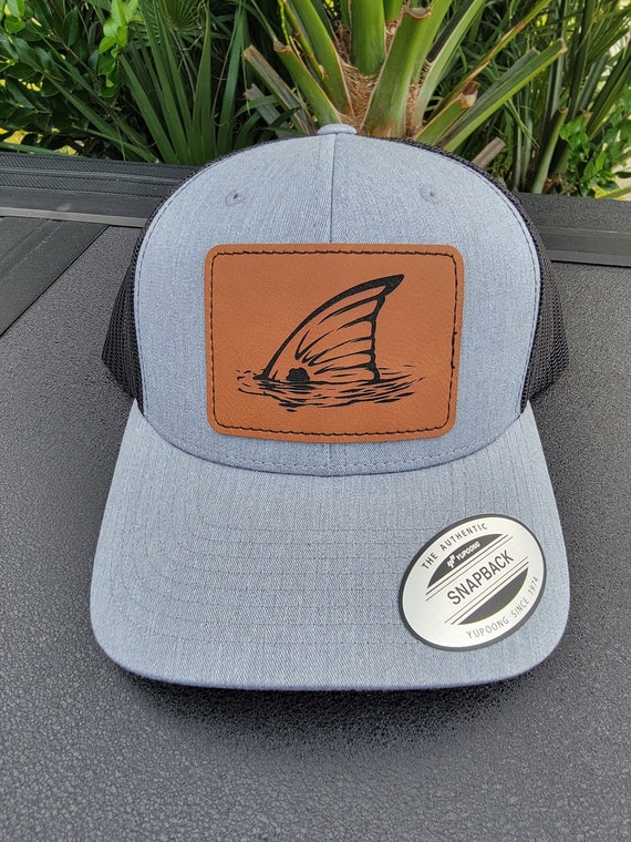 Tailing Redfish Trucker Hat Laser Engraved Patch Hat Redfish Hat