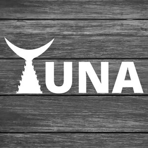 Tuna Tail Decal | Tuna Decal | Fish Decal | Fishing Decal | Yeti Decal | Tumber Decal | Car Decal