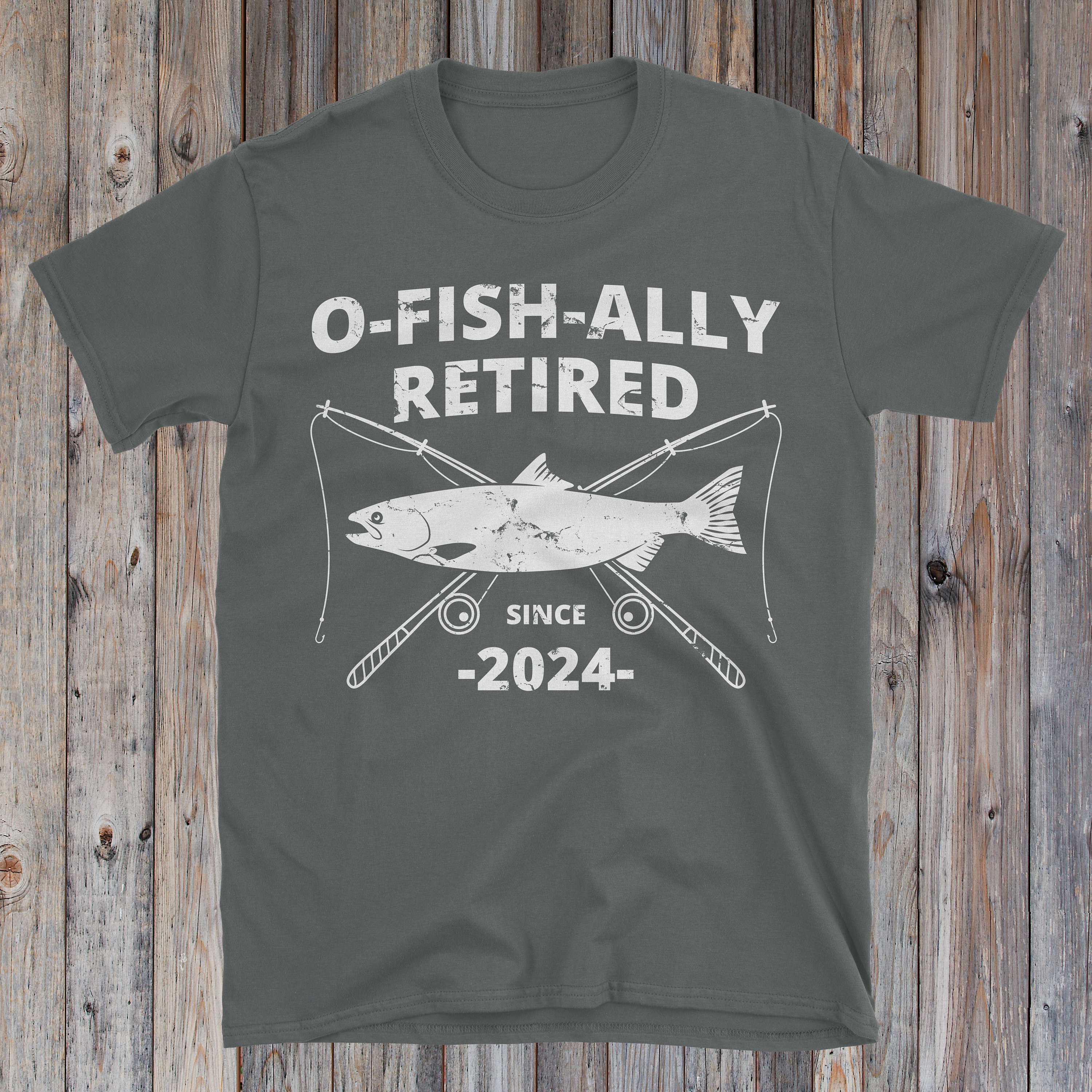 O-fish-ally Retired Since 2024 Fishing Retirement Gift Fishing