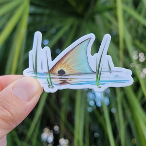 Tailing Redfish Sticker | Redfish Tail | Redfish Sticker | Red Drum | Fish Decal | Fishing Sticker | Yeti Decal | Tumbler Decal
